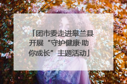 团市委走进皋兰县开展“守护健康·助你成长”主题活动